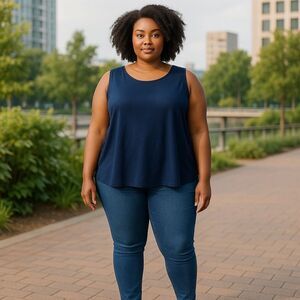 NWT A new day Terry Cloth Popover Top Size 3X